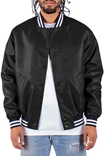 Shaka Wear Men's Bomber Jacket – Classic Padded Relaxed Fit Water